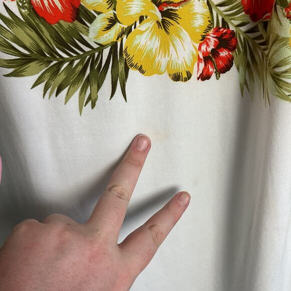 George Mens Button up Hawaiian shirt Big and tall XLT 46 48 - Picture 6 of 9